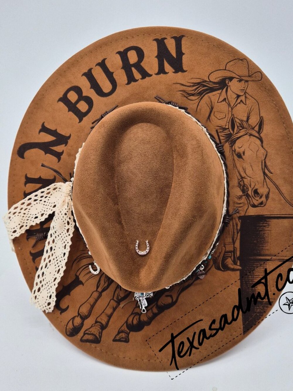 Turn N Burn – Custom Engraved Western Hat